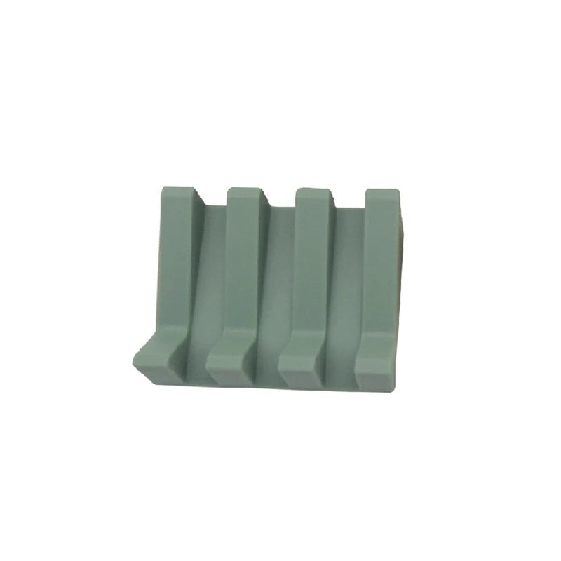 Silicone Soap Dish Soap Dispenser Tilt Drain Soap Box Bathroom Bath Soap Storage Holder Kitchen Sponge Storage Rack