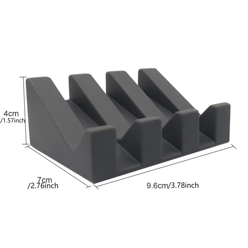 Silicone Soap Dish Soap Dispenser Tilt Drain Soap Box Bathroom Bath Soap Storage Holder Kitchen Sponge Storage Rack