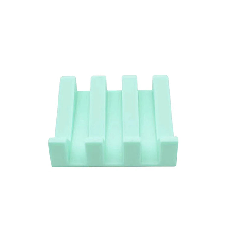 Silicone Soap Dish Soap Dispenser Tilt Drain Soap Box Bathroom Bath Soap Storage Holder Kitchen Sponge Storage Rack