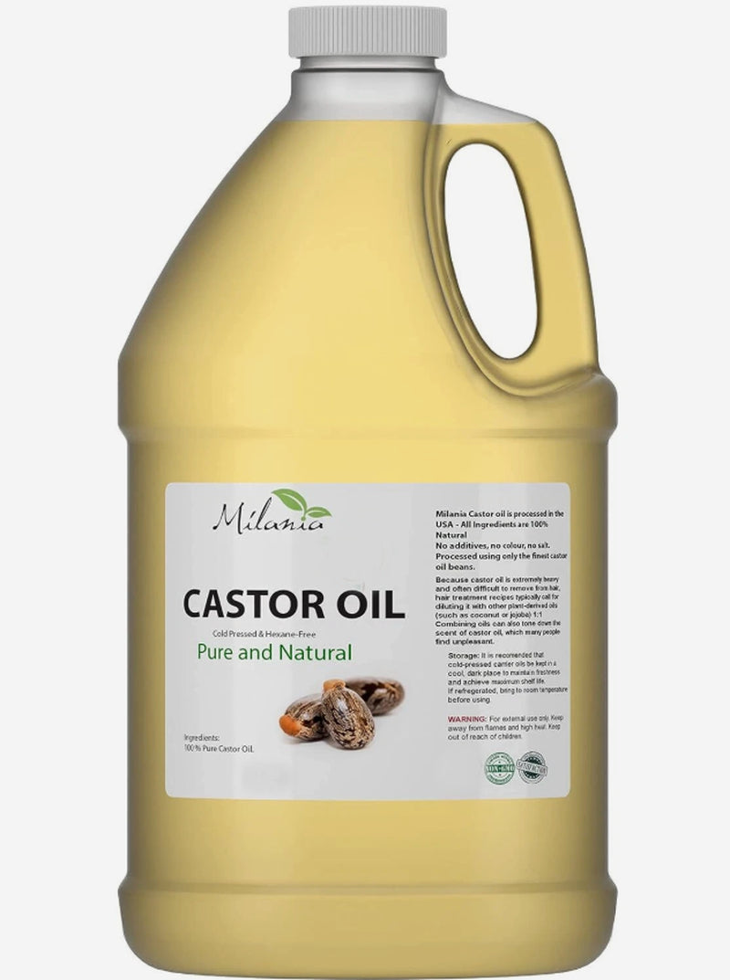 Premium Castor Oil - 100% Pure and Hexane-Free Cold-Pressed.